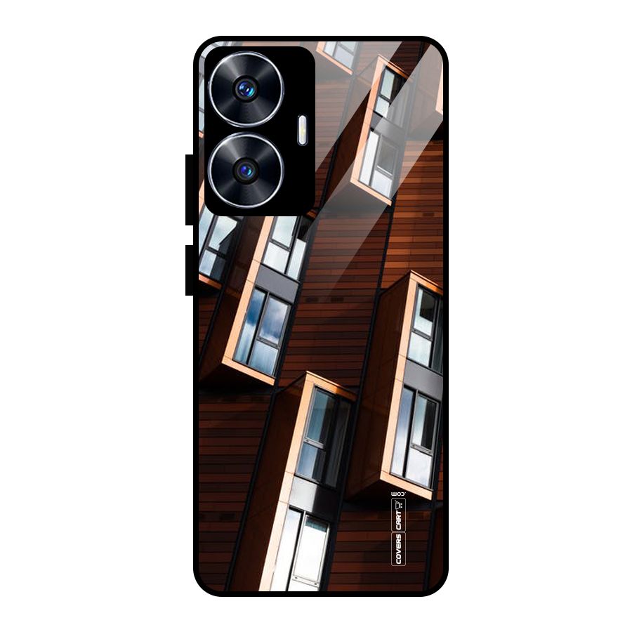 Window Abstract Glass Back Case for realme C55