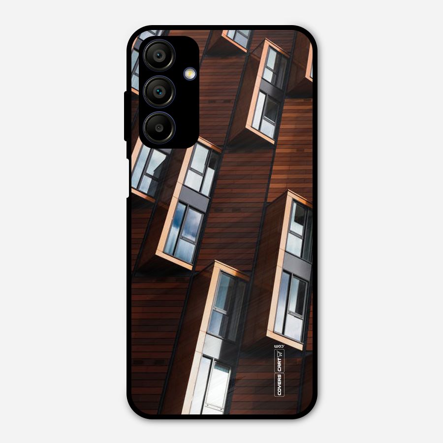 Window Abstract Metal Back Case for Galaxy A15 5G