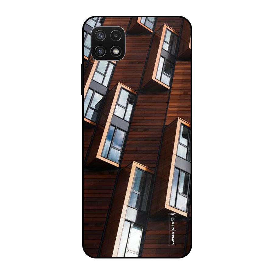 Window Abstract Metal Back Case for Galaxy A22 5G
