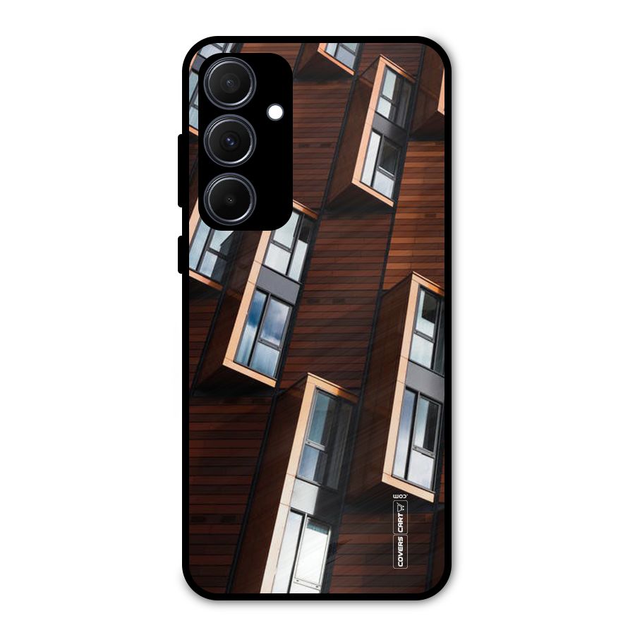 Window Abstract Metal Back Case for Galaxy A35
