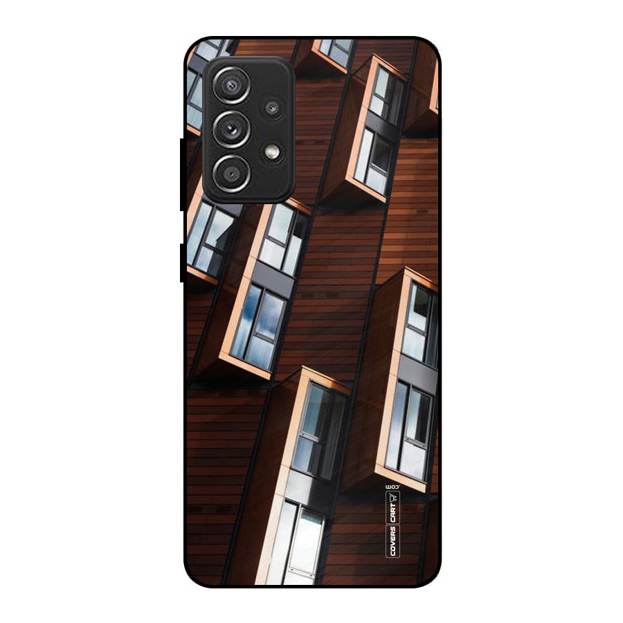 Window Abstract Metal Back Case for Galaxy A52s 5G