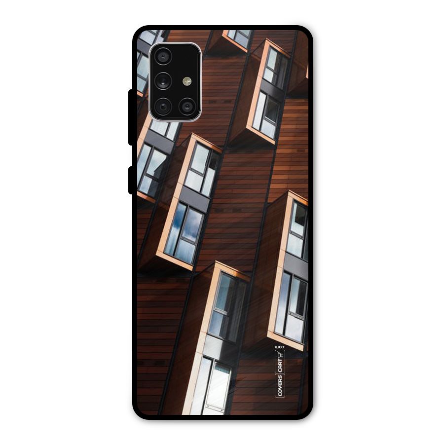 Window Abstract Metal Back Case for Galaxy A71