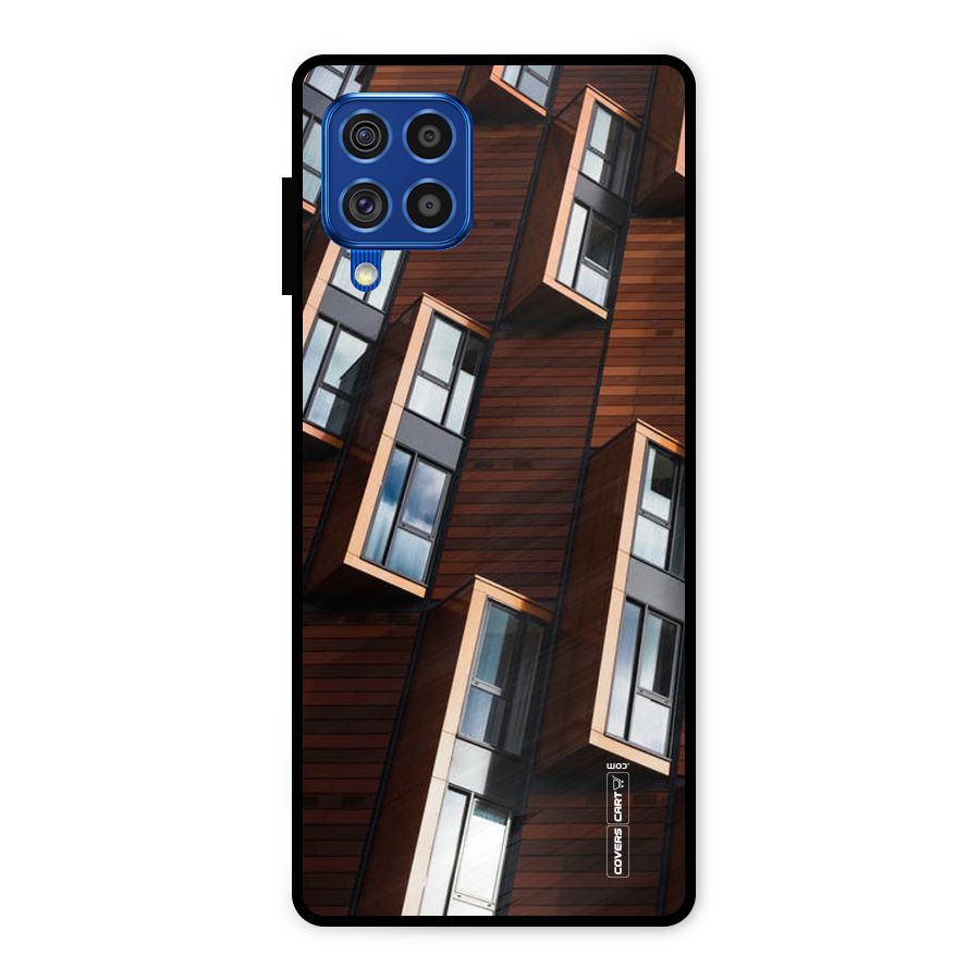 Window Abstract Metal Back Case for Galaxy F62