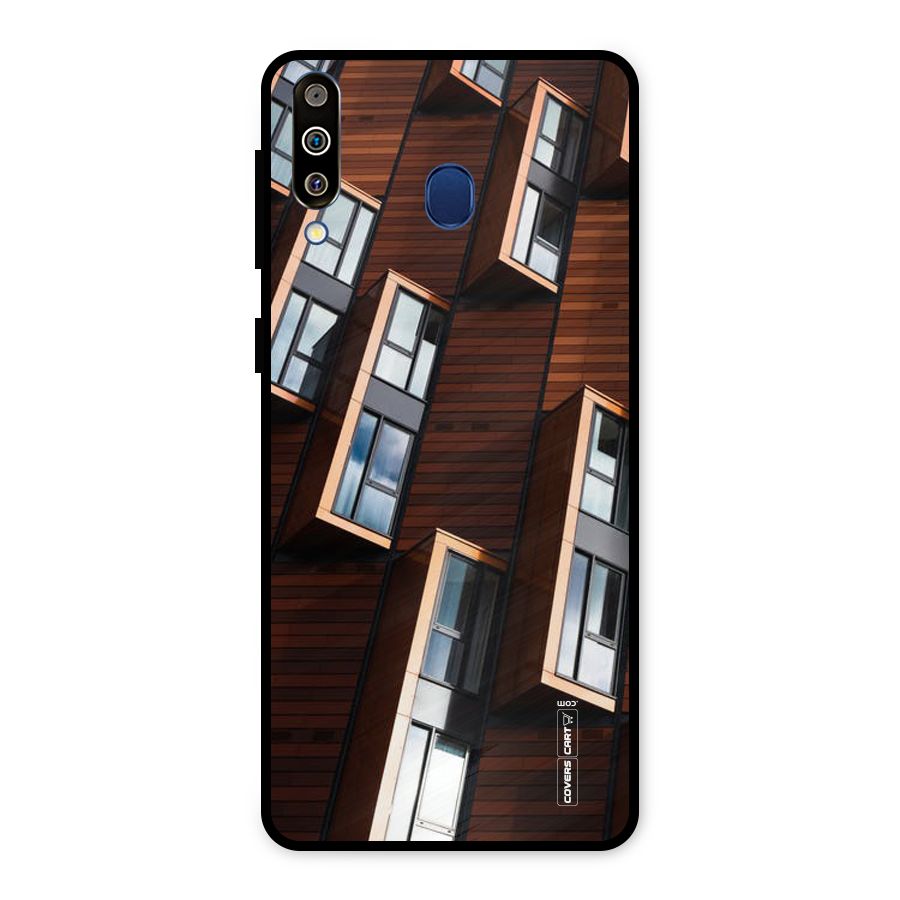 Window Abstract Metal Back Case for Galaxy M30
