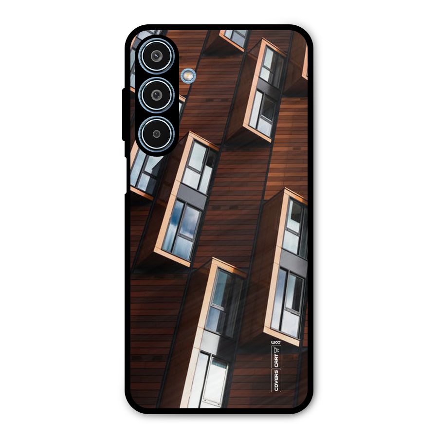Window Abstract Metal Back Case for Galaxy M35