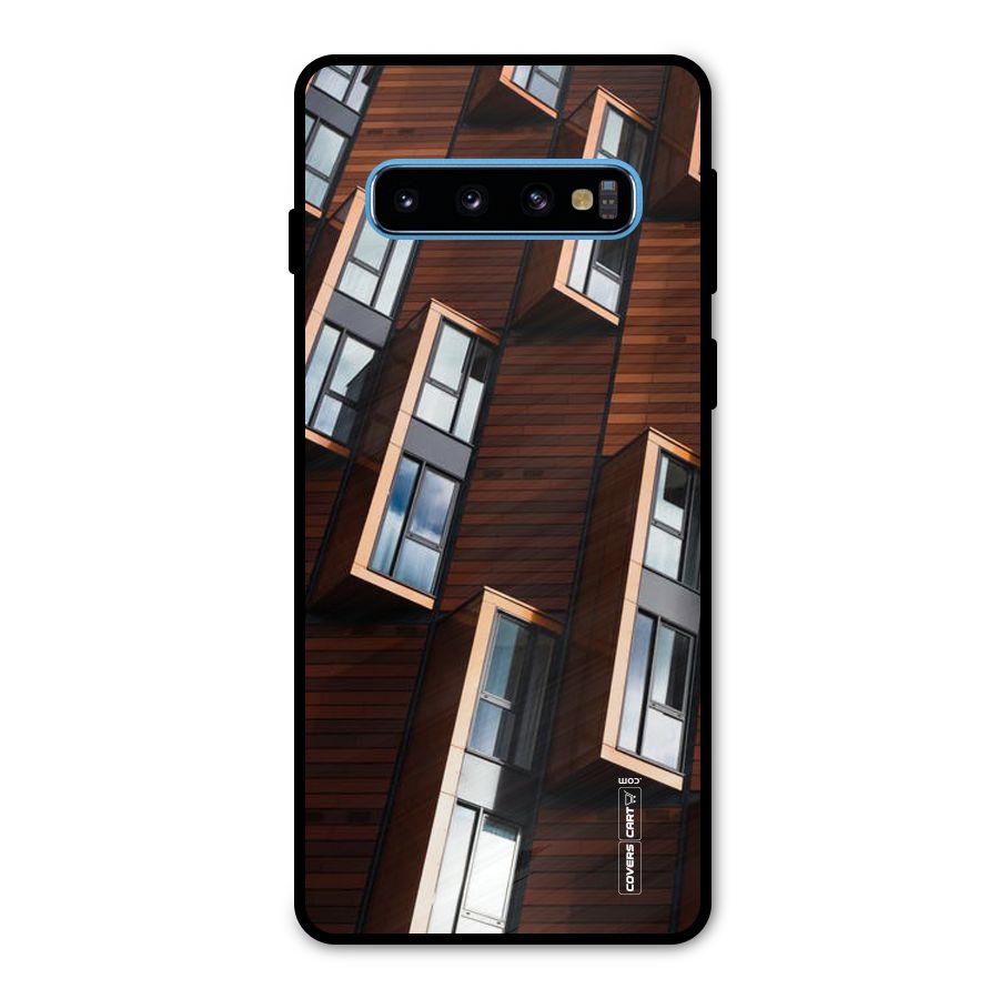 Window Abstract Metal Back Case for Galaxy S10
