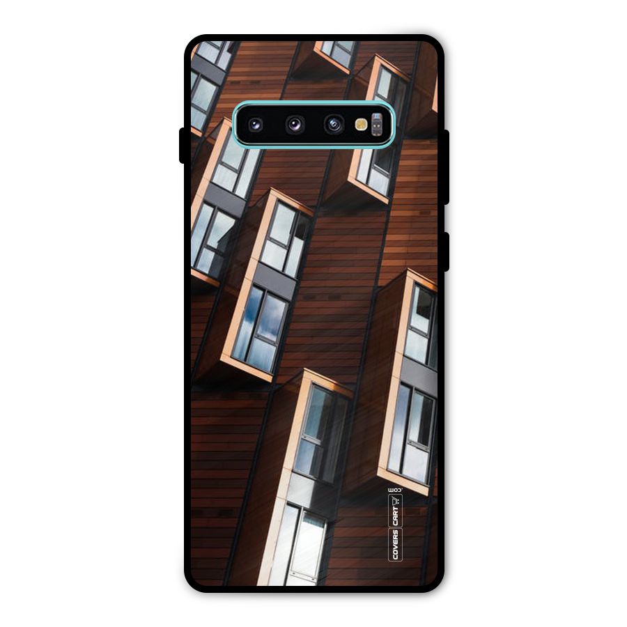 Window Abstract Metal Back Case for Galaxy S10 Plus