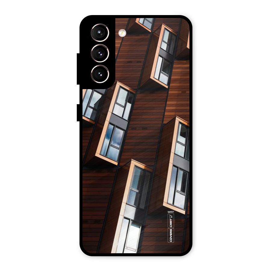 Window Abstract Metal Back Case for Galaxy S21 5G