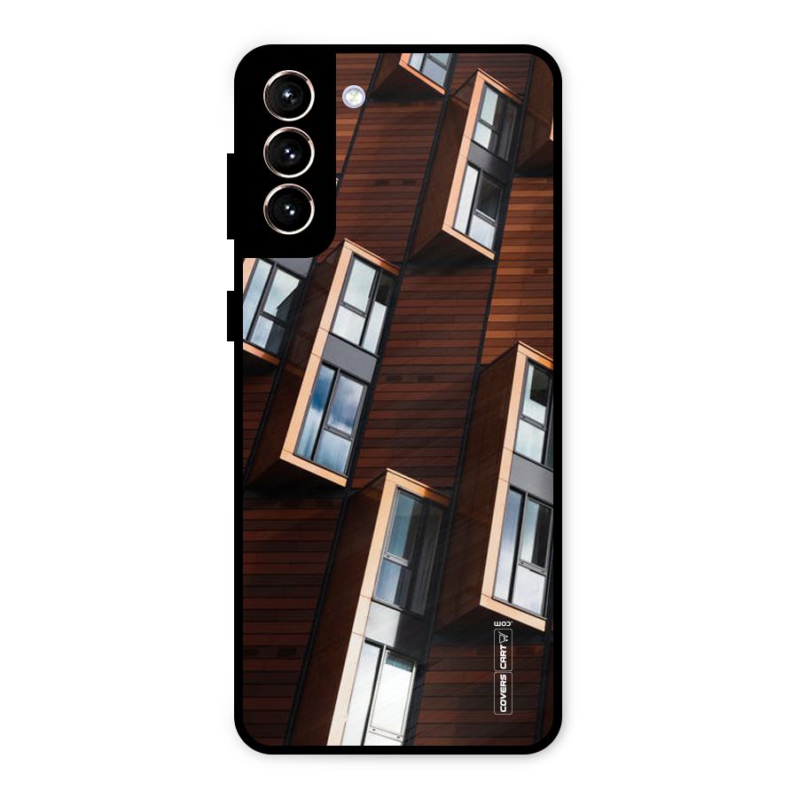 Window Abstract Metal Back Case for Galaxy S21 Plus