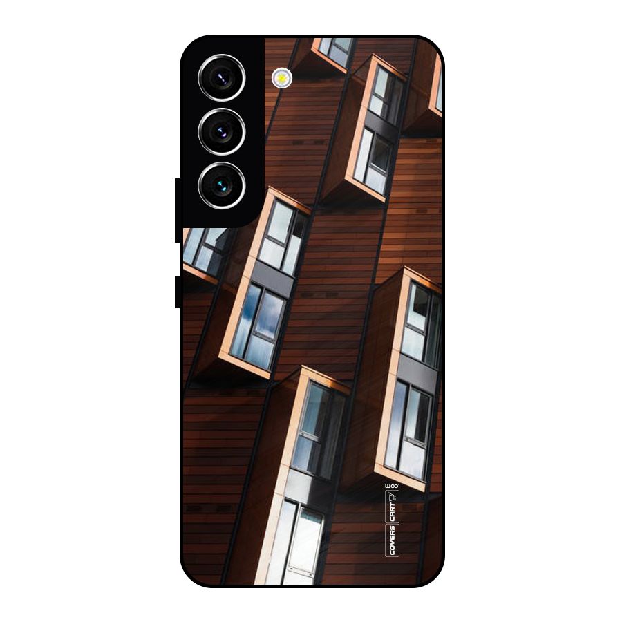 Window Abstract Metal Back Case for Galaxy S22 5G