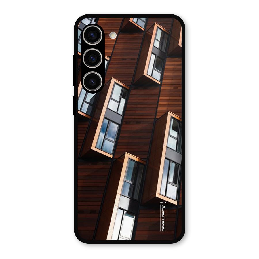 Window Abstract Metal Back Case for Galaxy S23 Plus