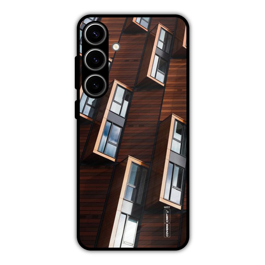 Window Abstract Metal Back Case for Galaxy S24 Plus