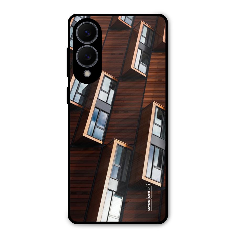 Window Abstract Metal Back Case for Galaxy S25 Edge