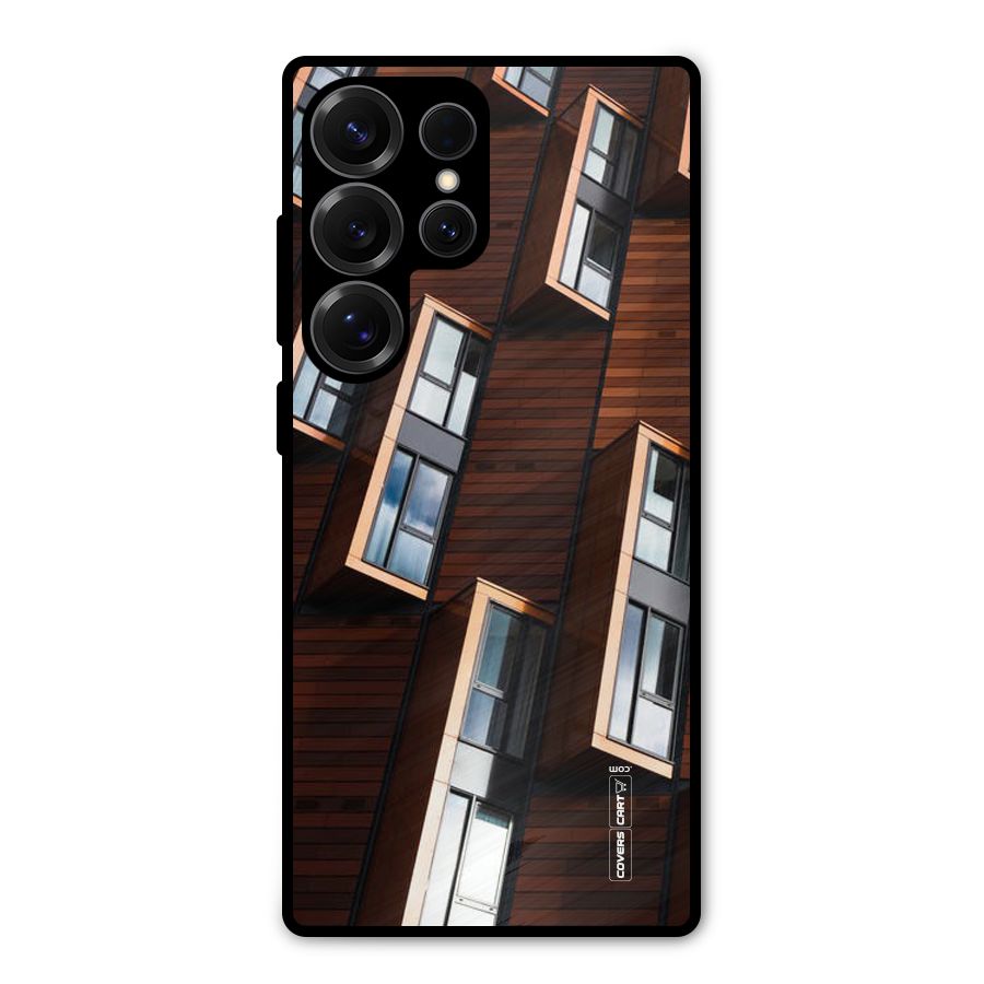 Window Abstract Metal Back Case for Galaxy S25 Ultra