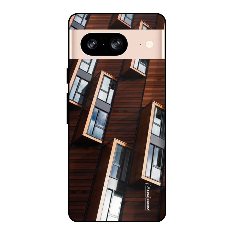 Window Abstract Metal Back Case for Google Pixel 8