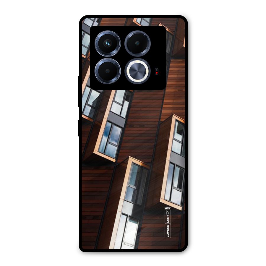 Window Abstract Metal Back Case for Infinix Note 40 5G
