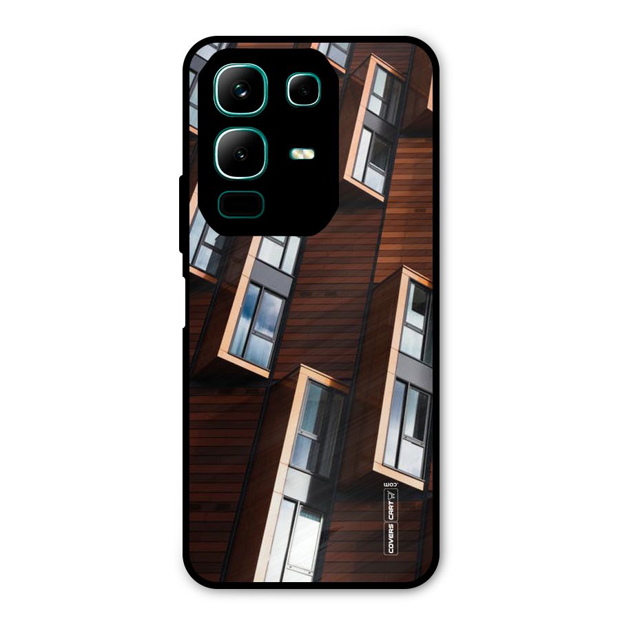 Window Abstract Metal Back Case for Infinix Note 50x