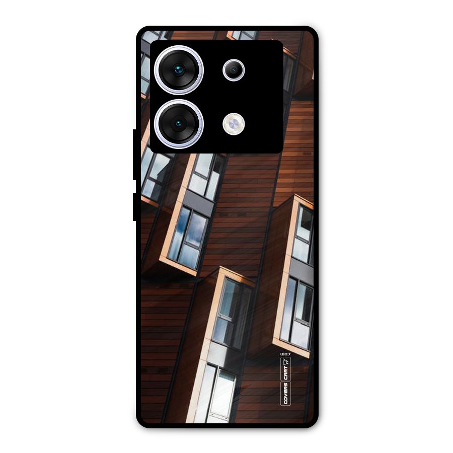 Window Abstract Metal Back Case for Infinix Zero 30 5G