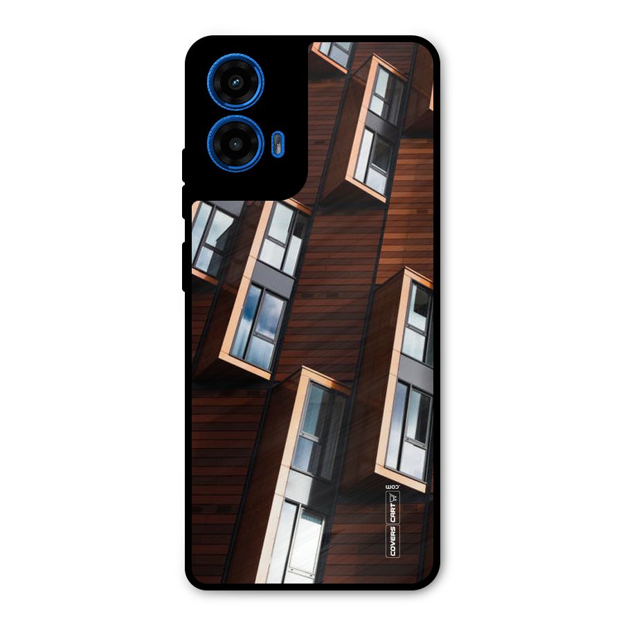 Window Abstract Metal Back Case for Moto G45