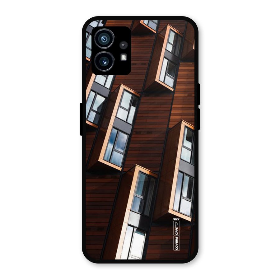 Window Abstract Metal Back Case for Nothing Phone 1