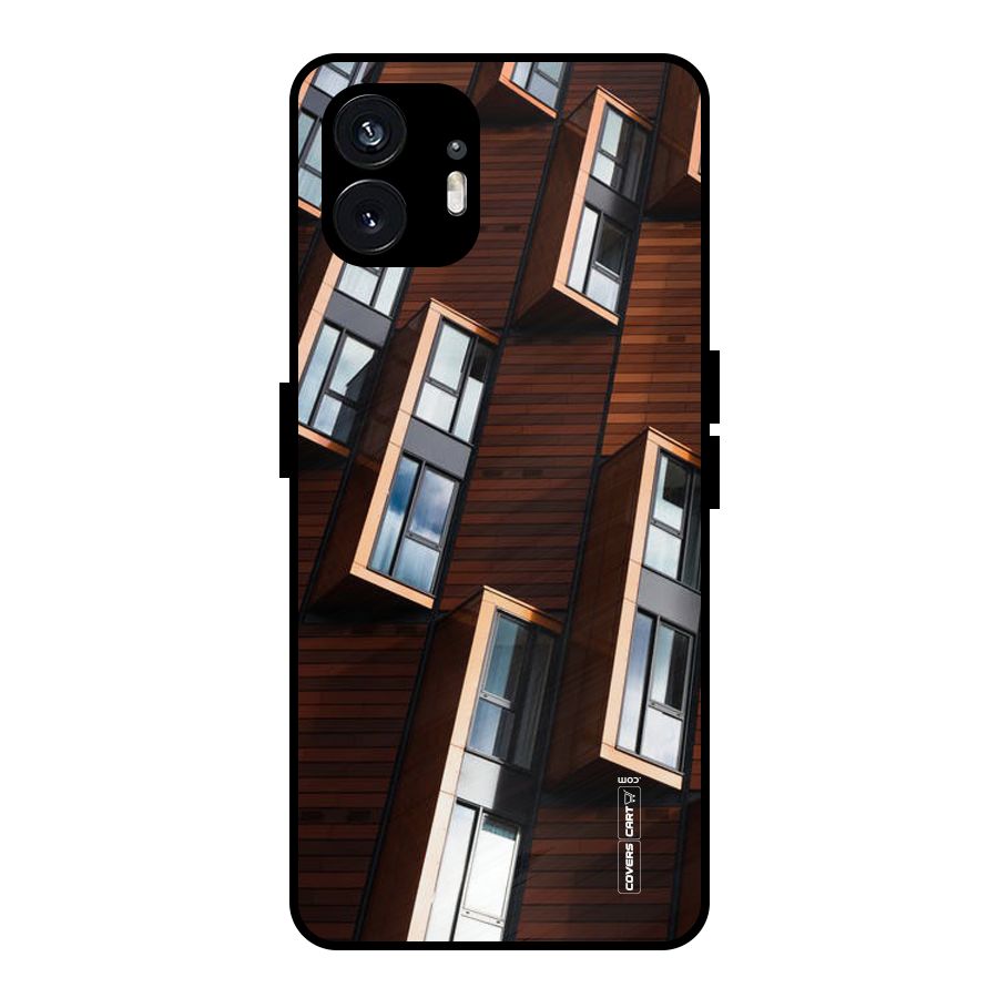 Window Abstract Metal Back Case for Nothing Phone 2
