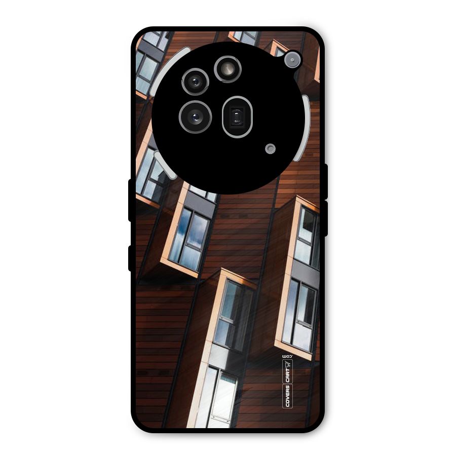 Window Abstract Metal Back Case for Nothing Phone 3a Pro