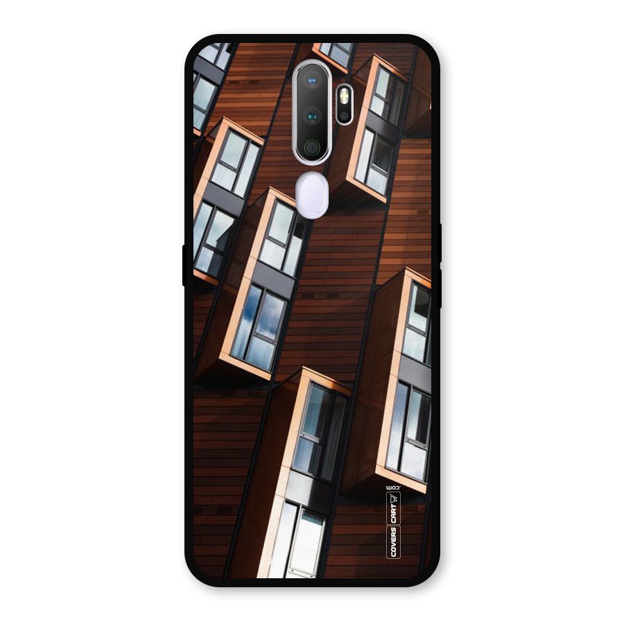 Window Abstract Metal Back Case for Oppo A9 (2020)