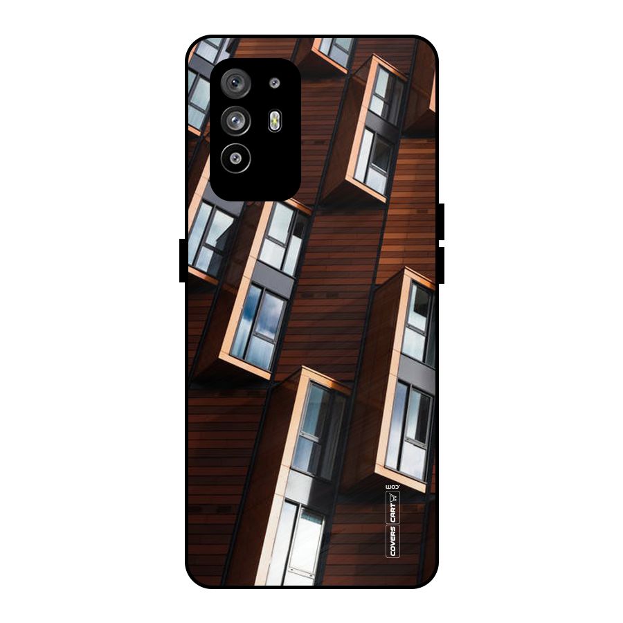 Window Abstract Metal Back Case for Oppo F19 Pro Plus 5G