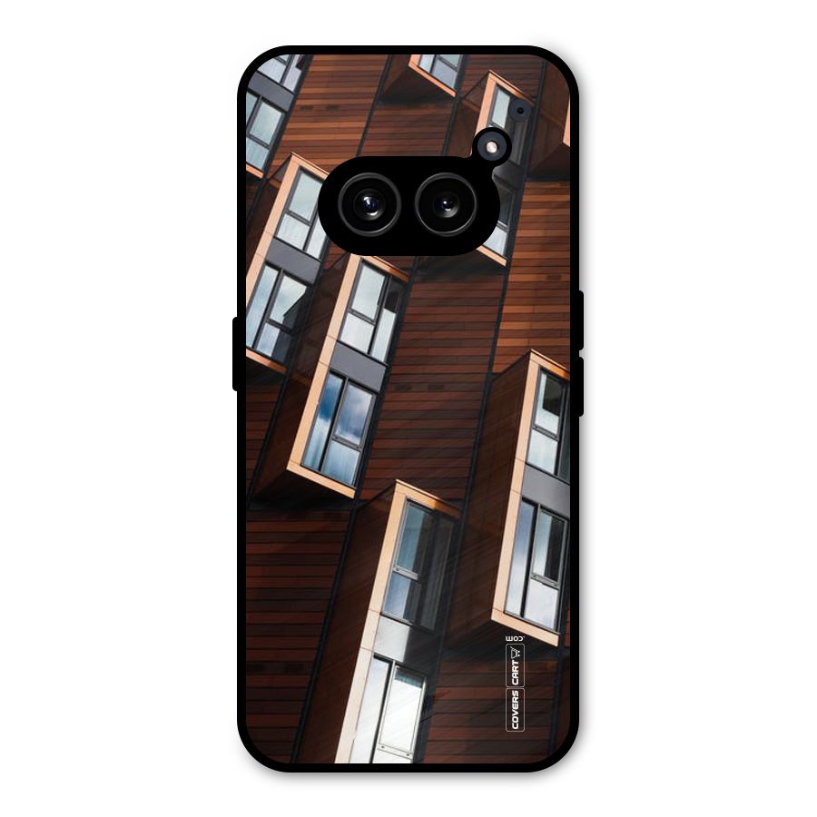 Window Abstract Metal Back Case for Nothing Phone 2a