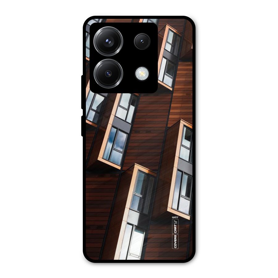 Window Abstract Metal Back Case for Poco X6