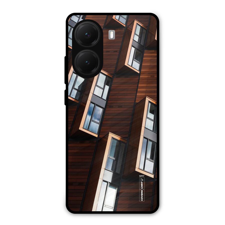 Window Abstract Metal Back Case for Poco X7 Pro