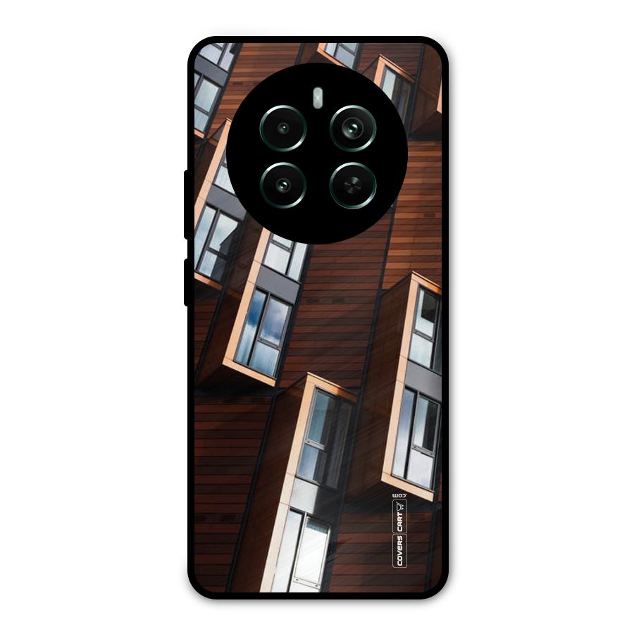 Window Abstract Metal Back Case for Realme 12 Pro Plus