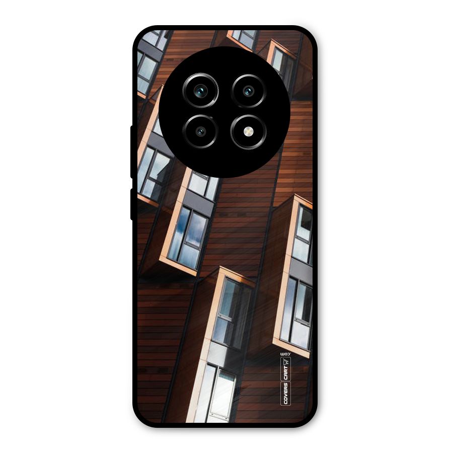 Window Abstract Metal Back Case for Realme 13 Pro