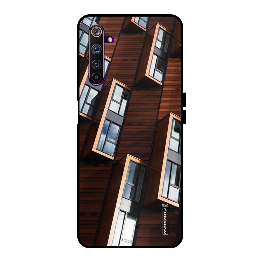 Window Abstract Metal Back Case for Realme 6 Pro
