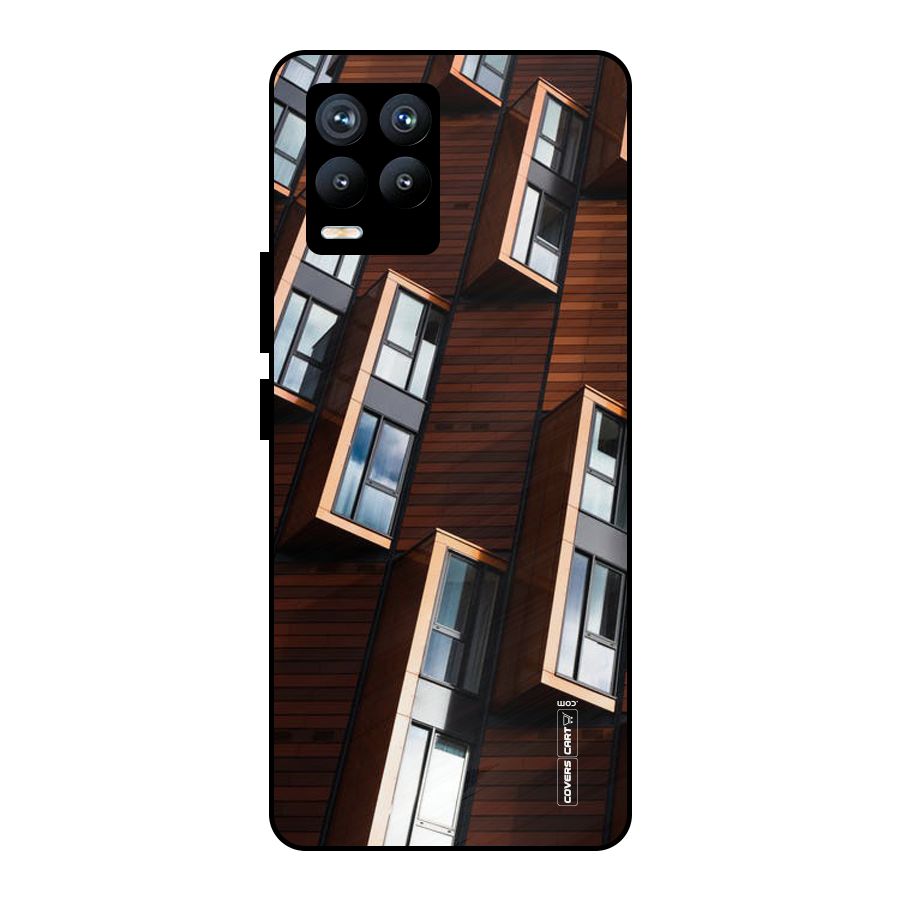 Window Abstract Metal Back Case for Realme 8 Pro