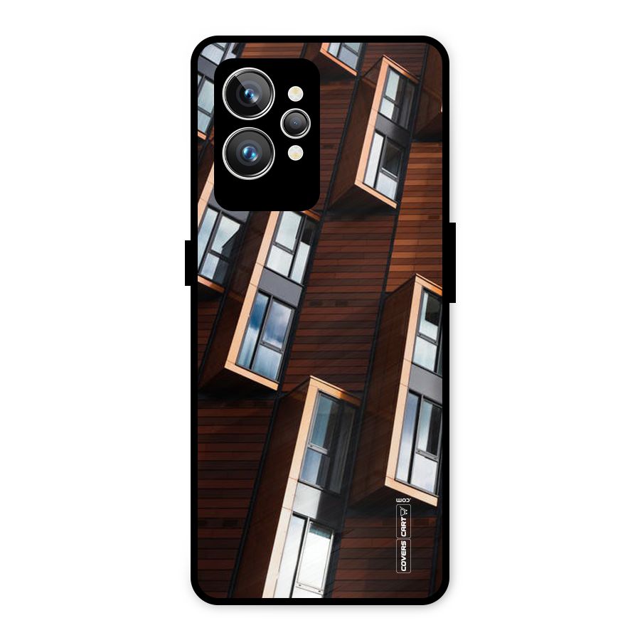 Window Abstract Metal Back Case for Realme GT2 Pro