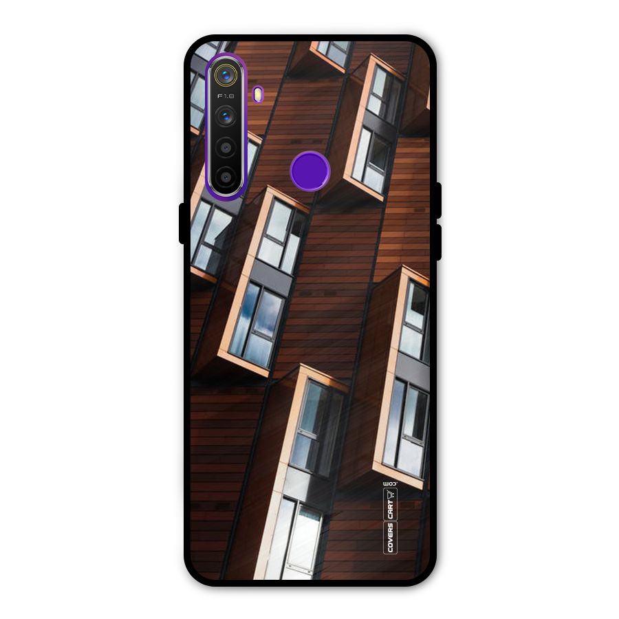 Window Abstract Metal Back Case for Realme Narzo 10