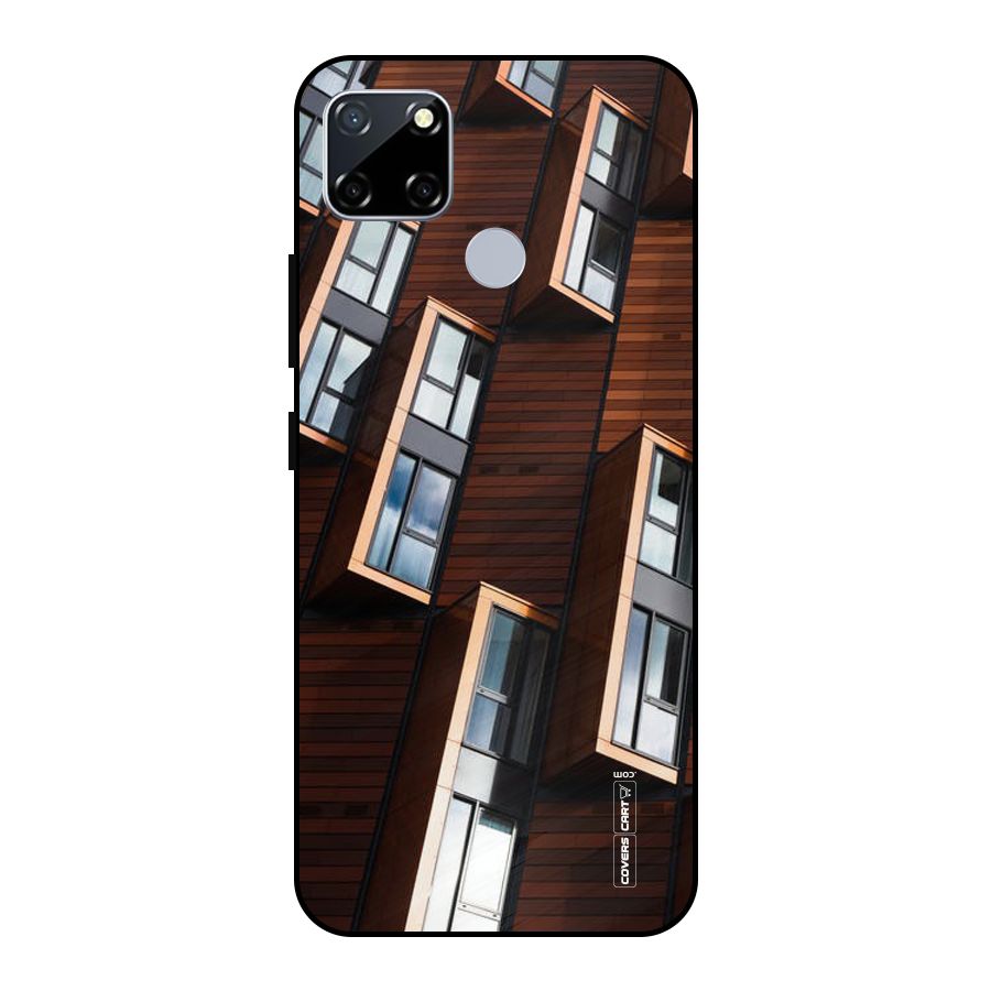Window Abstract Metal Back Case for Realme Narzo 20