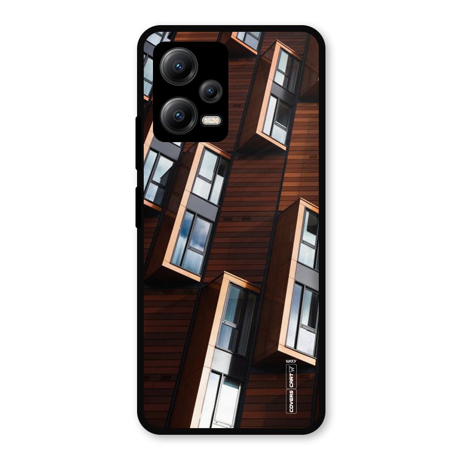 Window Abstract Metal Back Case for Redmi Note 12 5G