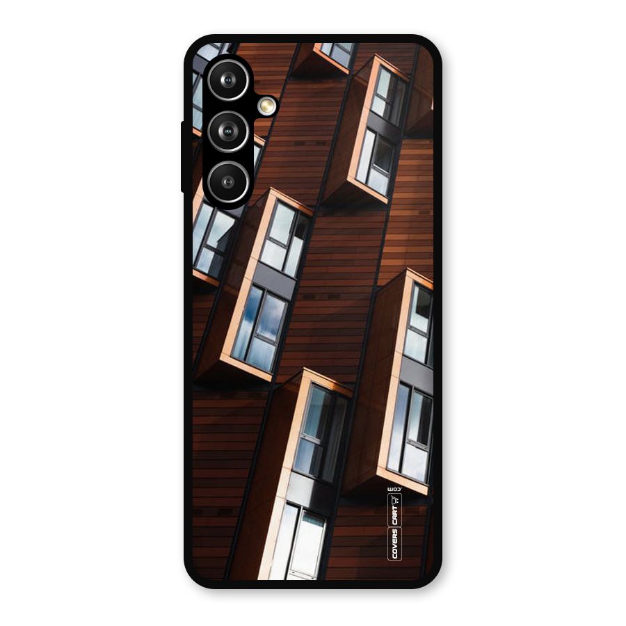 Window Abstract Metal Back Case for Samsung Galaxy M54