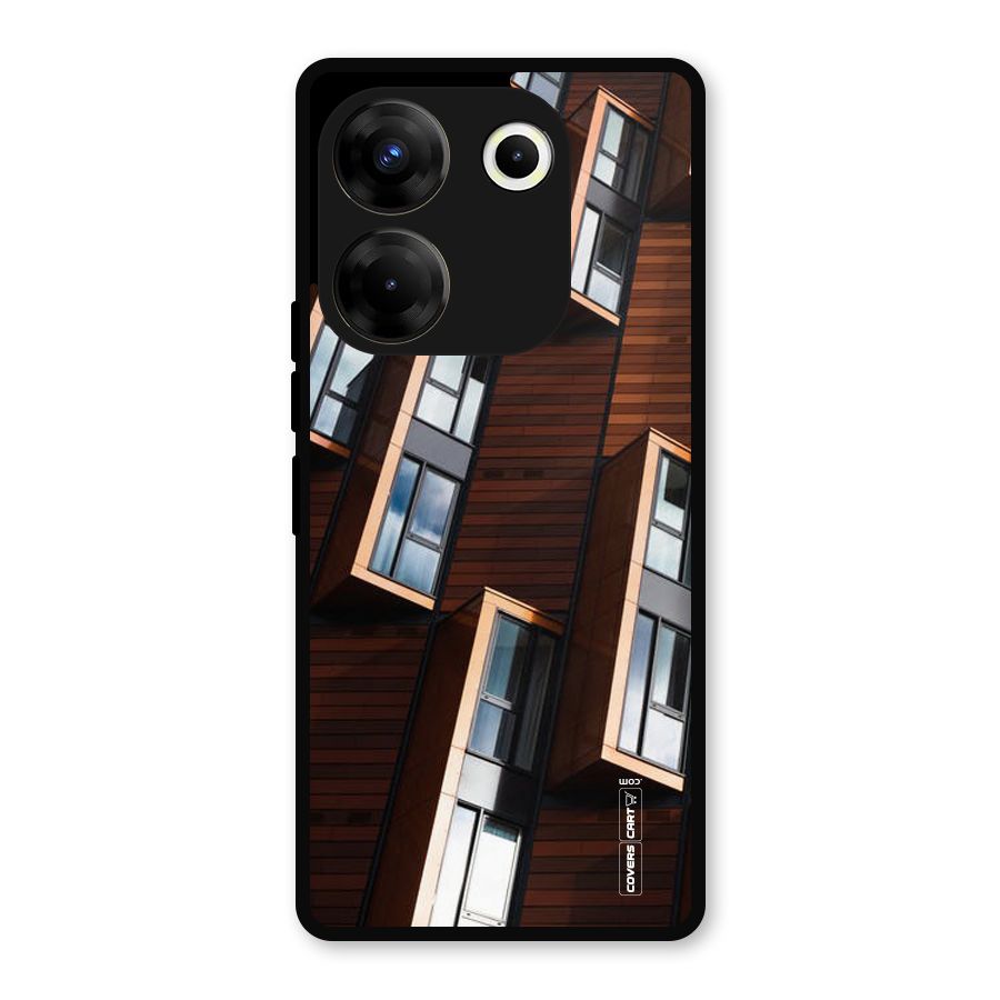 Window Abstract Metal Back Case for Tecno Camon 20