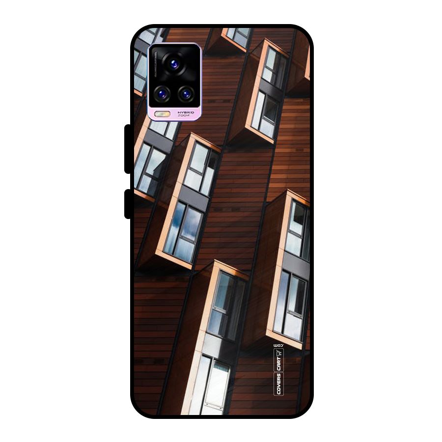 Window Abstract Metal Back Case for Vivo V20 Pro