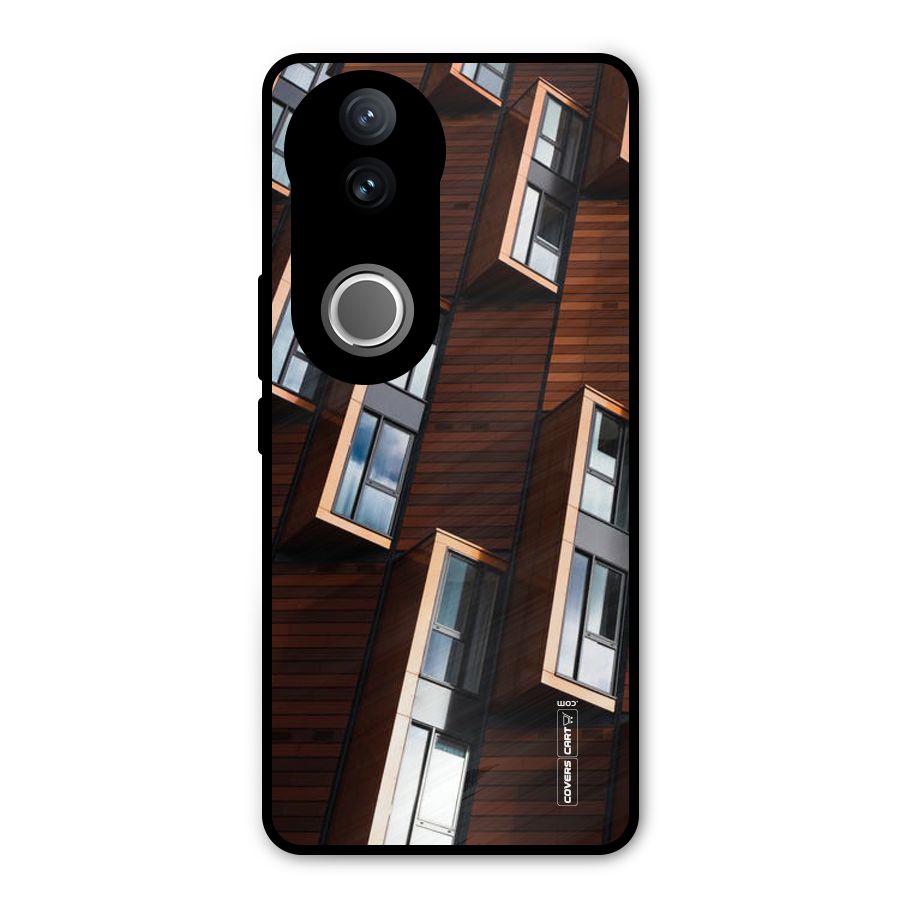 Window Abstract Metal Back Case for Vivo V50e