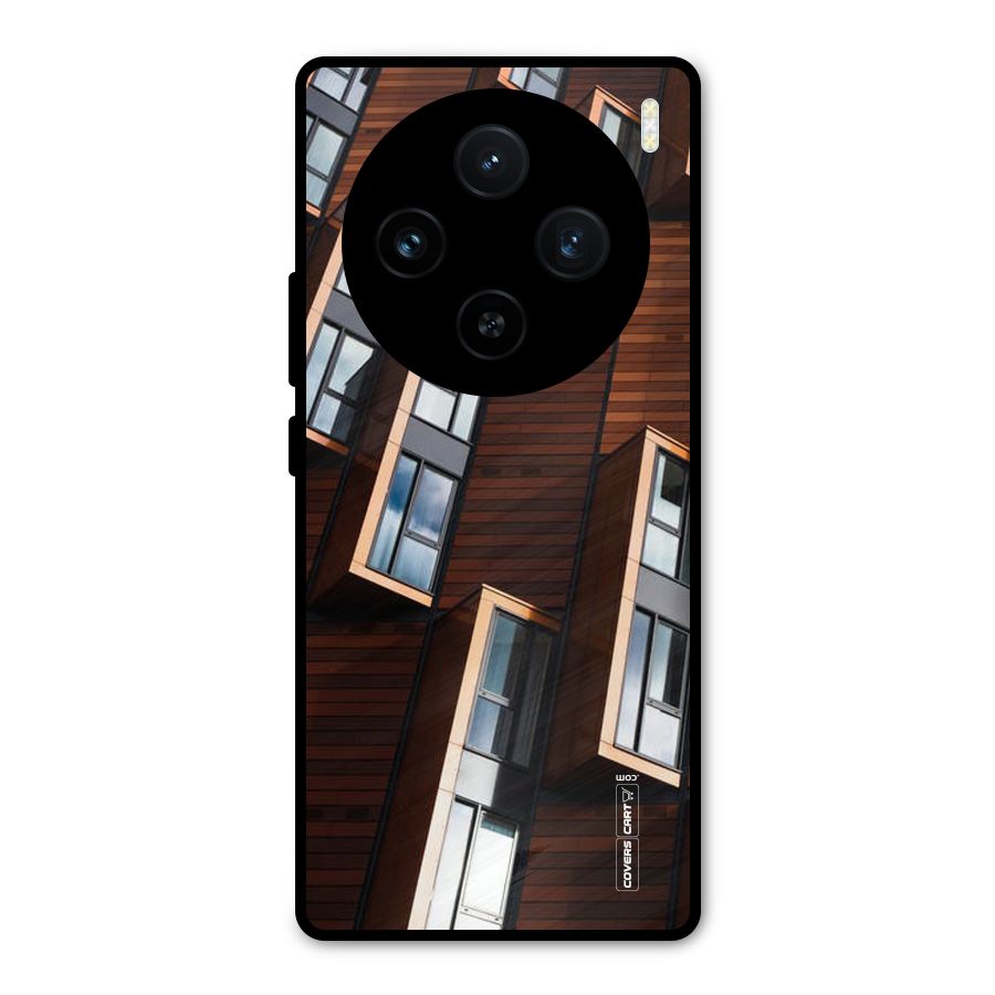 Window Abstract Metal Back Case for Vivo X100