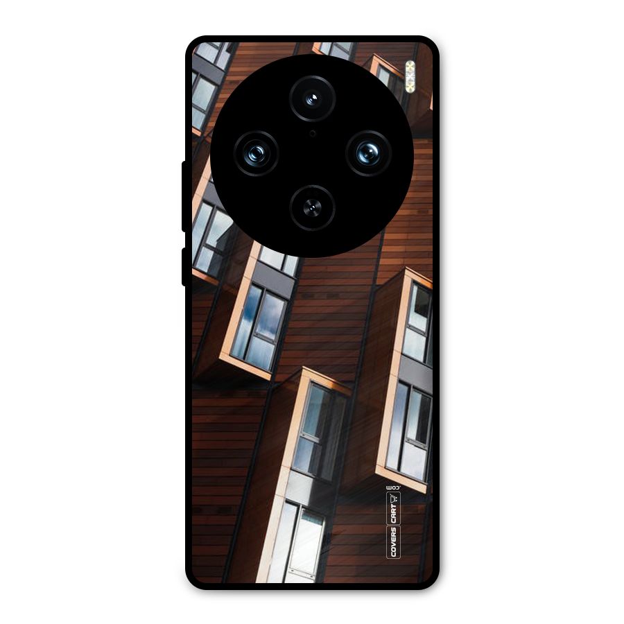 Window Abstract Metal Back Case for Vivo X100 Pro
