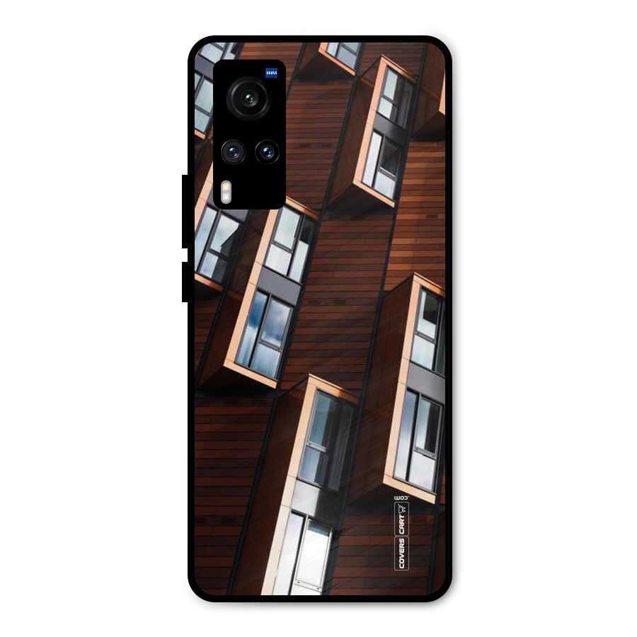 Window Abstract Metal Back Case for Vivo X60