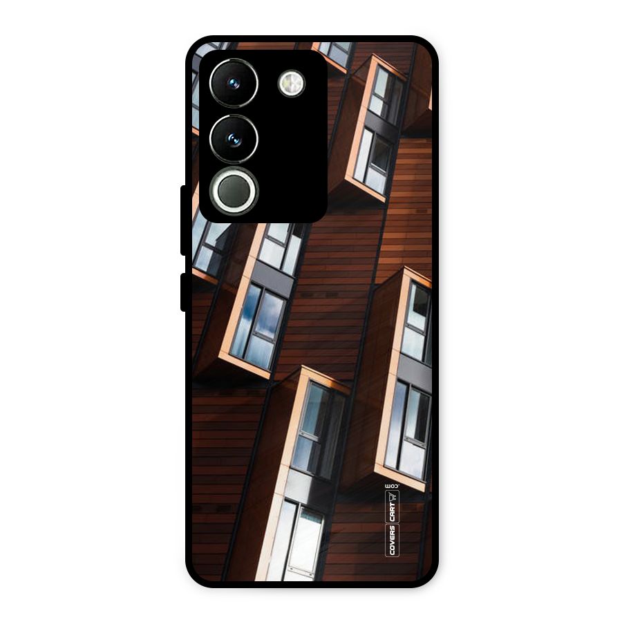 Window Abstract Metal Back Case for Vivo Y200