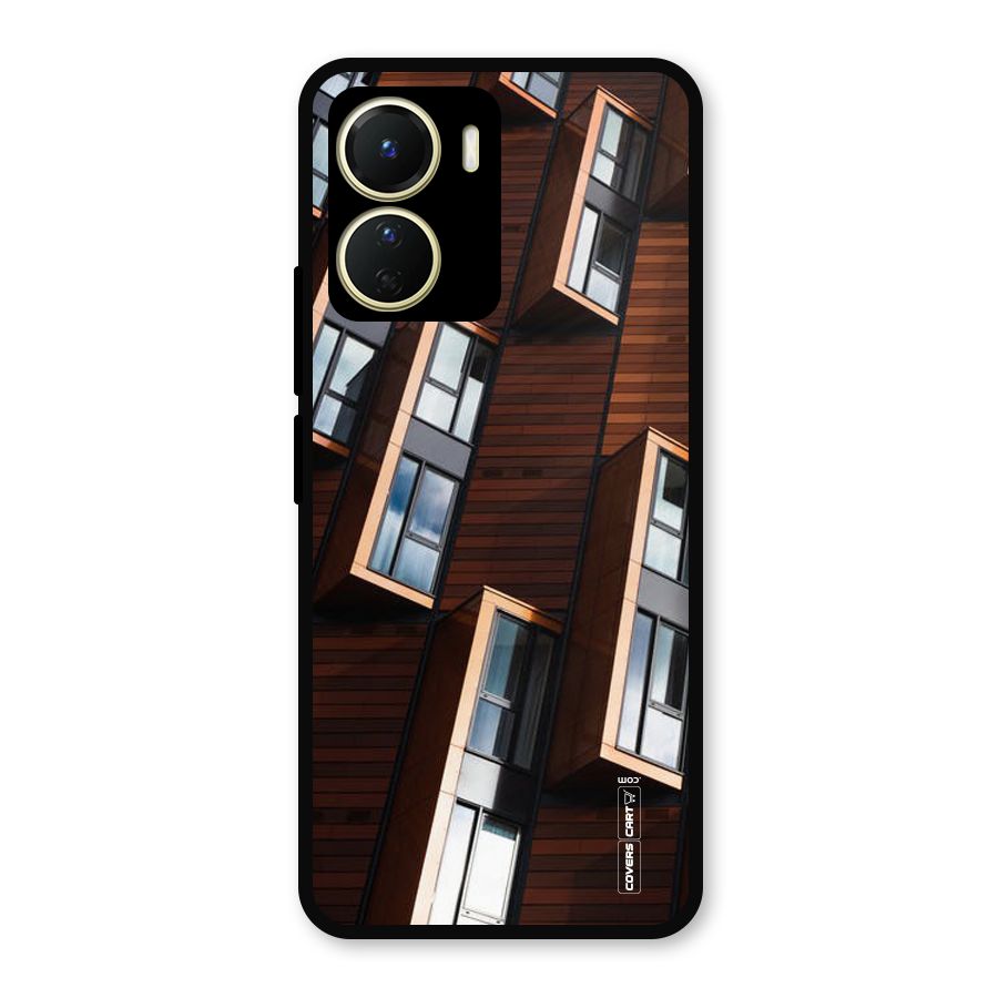 Window Abstract Metal Back Case for Vivo Y56