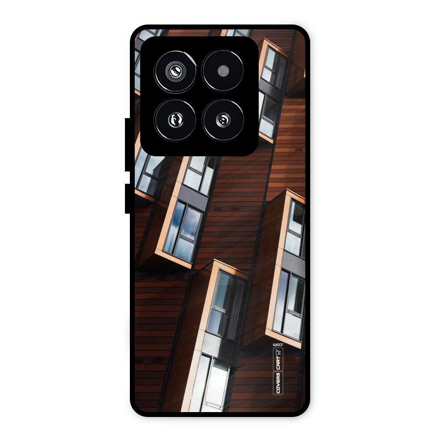Window Abstract Metal Back Case for Xiaomi 14 Pro