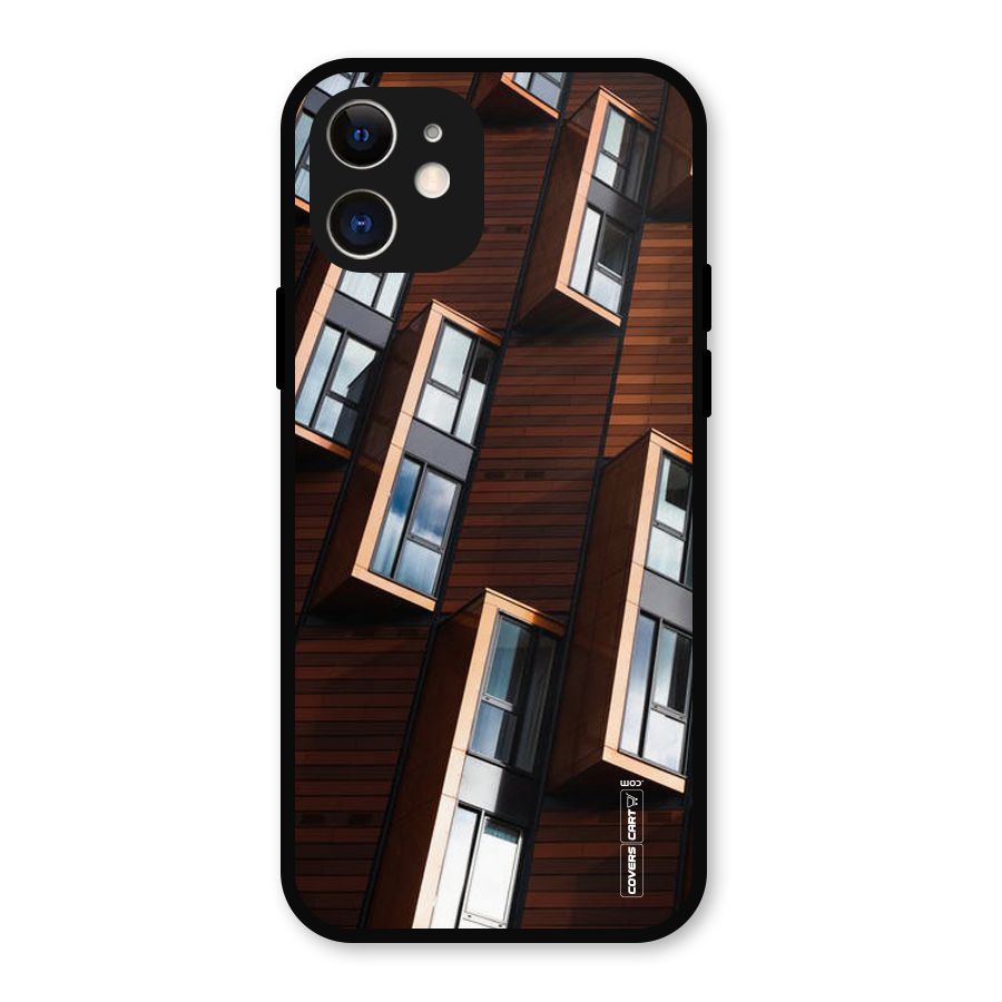 Window Abstract Metal Back Case for iPhone 12